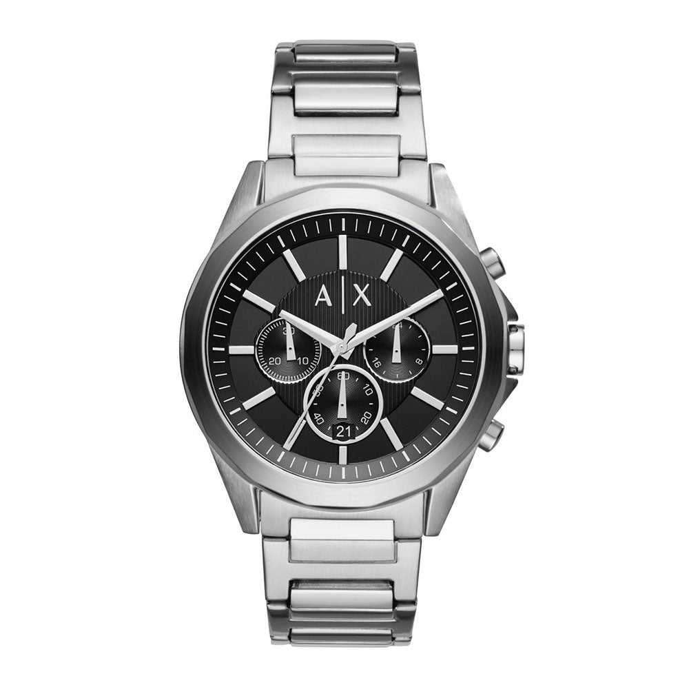 ARMANI EXCHANGE AX2600 Men's Chronograph Watch - Silver Stainless Steel Bracelet, Water Resistant, Date Display | Perfect for Business, Casual Wear & Special Occasions
