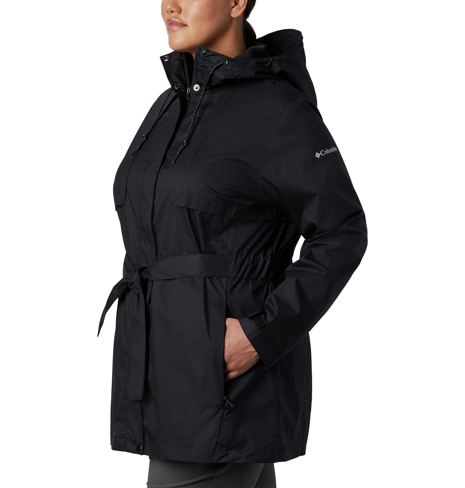 Columbia Women's Pardon My Trench Rain Jacket - Waterproof & Stain Resistant Coat for Outdoor Hiking, Commuting & Rainy Day Protection