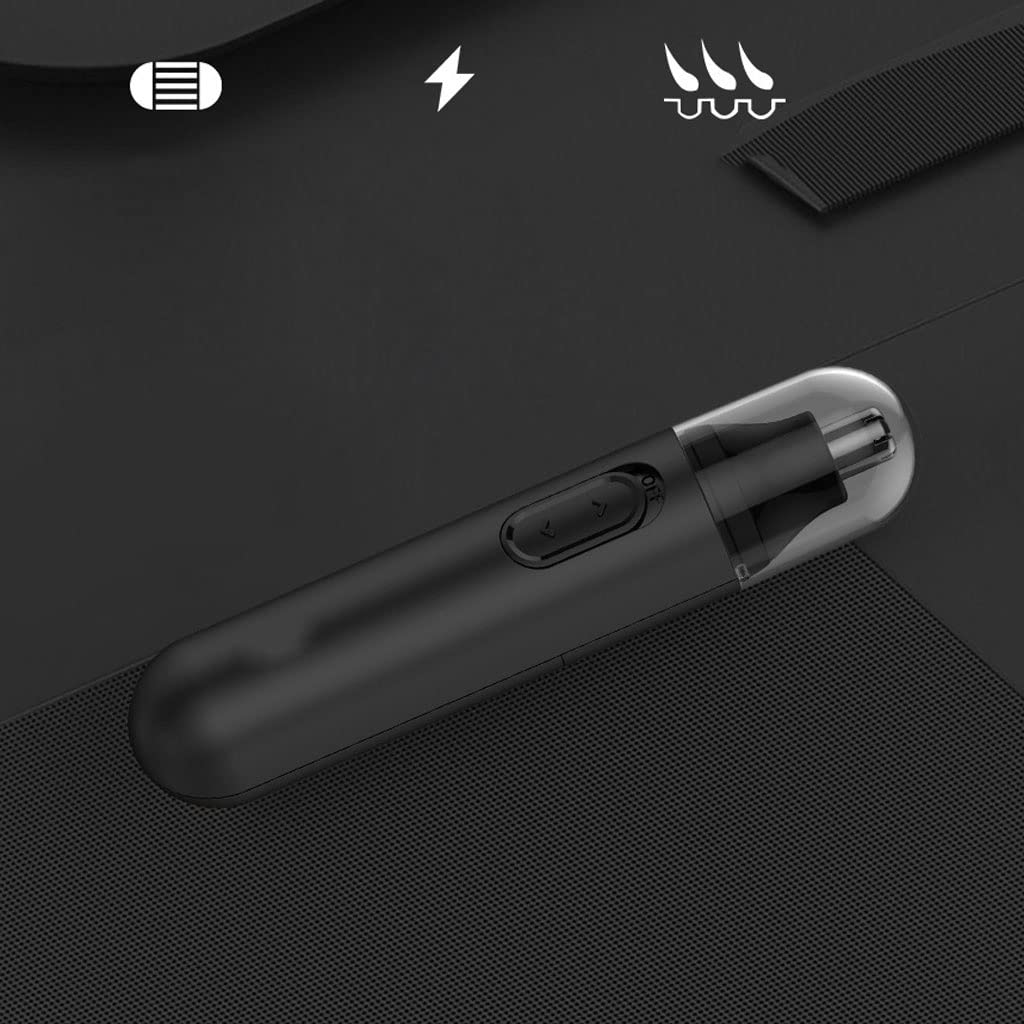 Electric Nose Hair Trimmer - Stainless Steel Portable Mini Shaver for Men & Women - Painless & Rechargeable - Perfect for Travel, Home & Personal Grooming