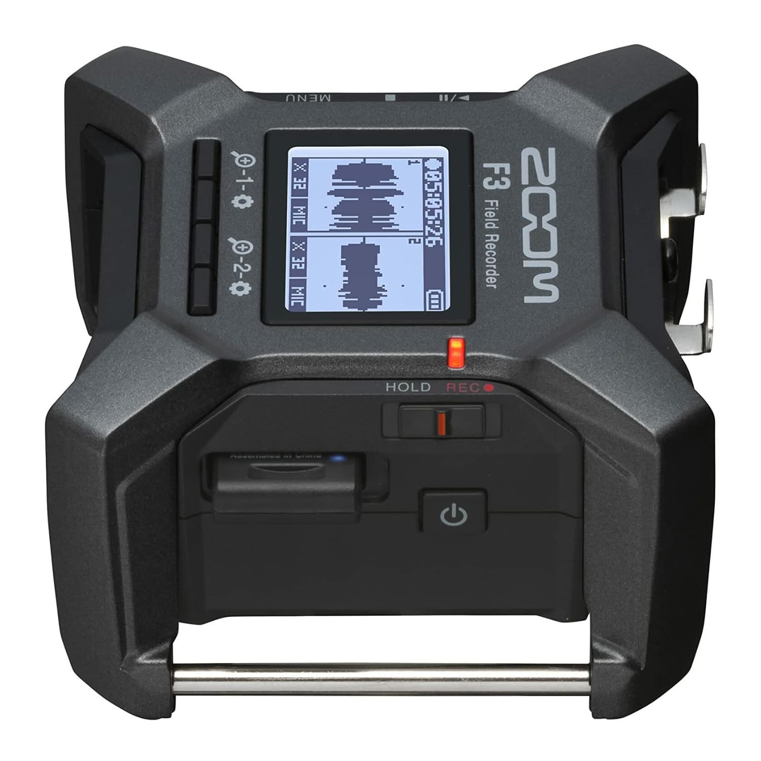 Zoom F3 32-bit Float Digital Multitrack Field Recorder Bundle with Studio Headphones, 128GB microSDXC Card & 2 XLR Cables - Professional Audio Recording for Podcasts, Music Production & Field Interviews (5-Piece Kit)