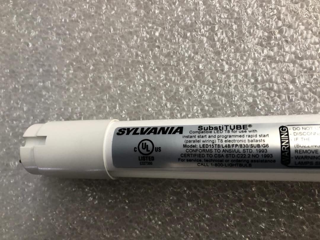 SYLVANIA 10 Pack LED T8 Tube Light Bulbs 15.5W 4ft 3000K Warm White Frosted - Plug & Play with Ballast, 120-277V/347V, Medium Bi-Pin Base - Energy Efficient Replacement for Fluorescent Lights (Perfect for Offices, Warehouses & Commercial Lighting)