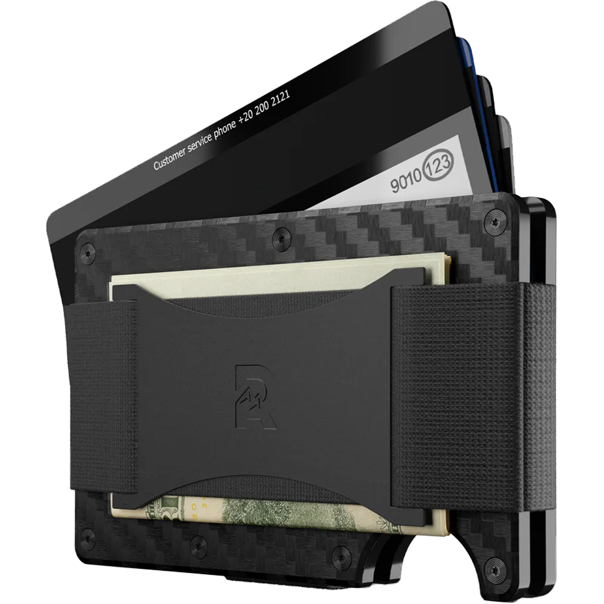 Slim Carbon Fiber RFID Blocking Wallet with Money Clip - Stylish & Secure for Everyday Carry, Travel & Business