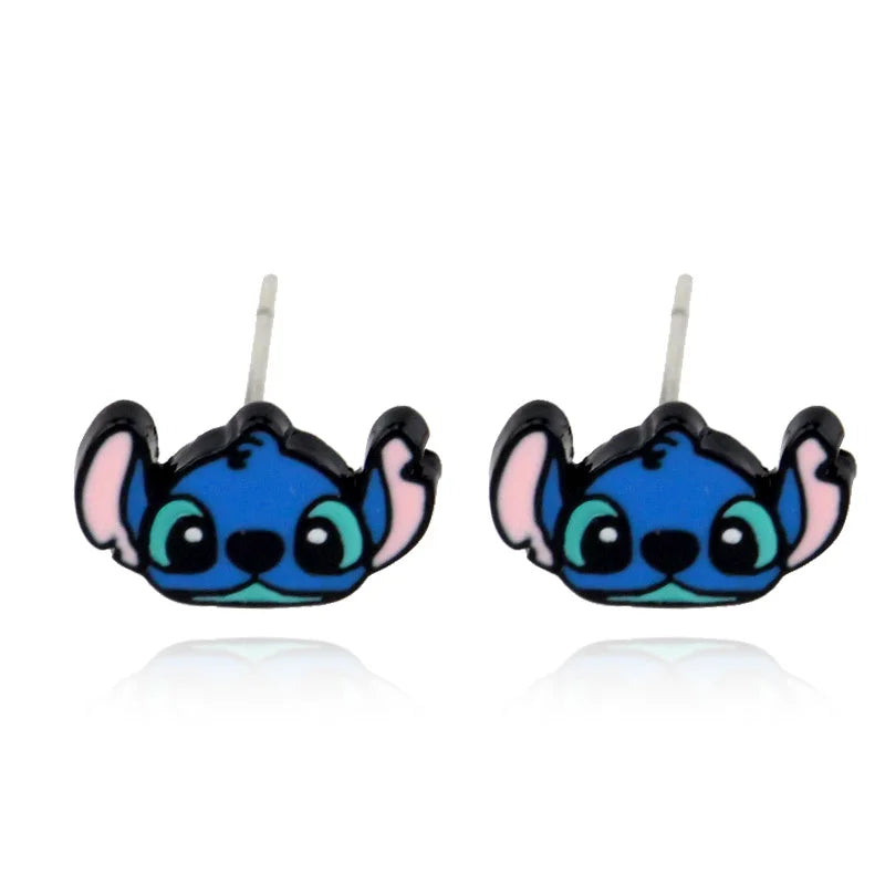 Disney Lilo & Stitch Heart Necklace - Cute Cartoon Jewelry for Women & Girls - Perfect Gift for Disney Fans, Cosplay & Everyday Wear