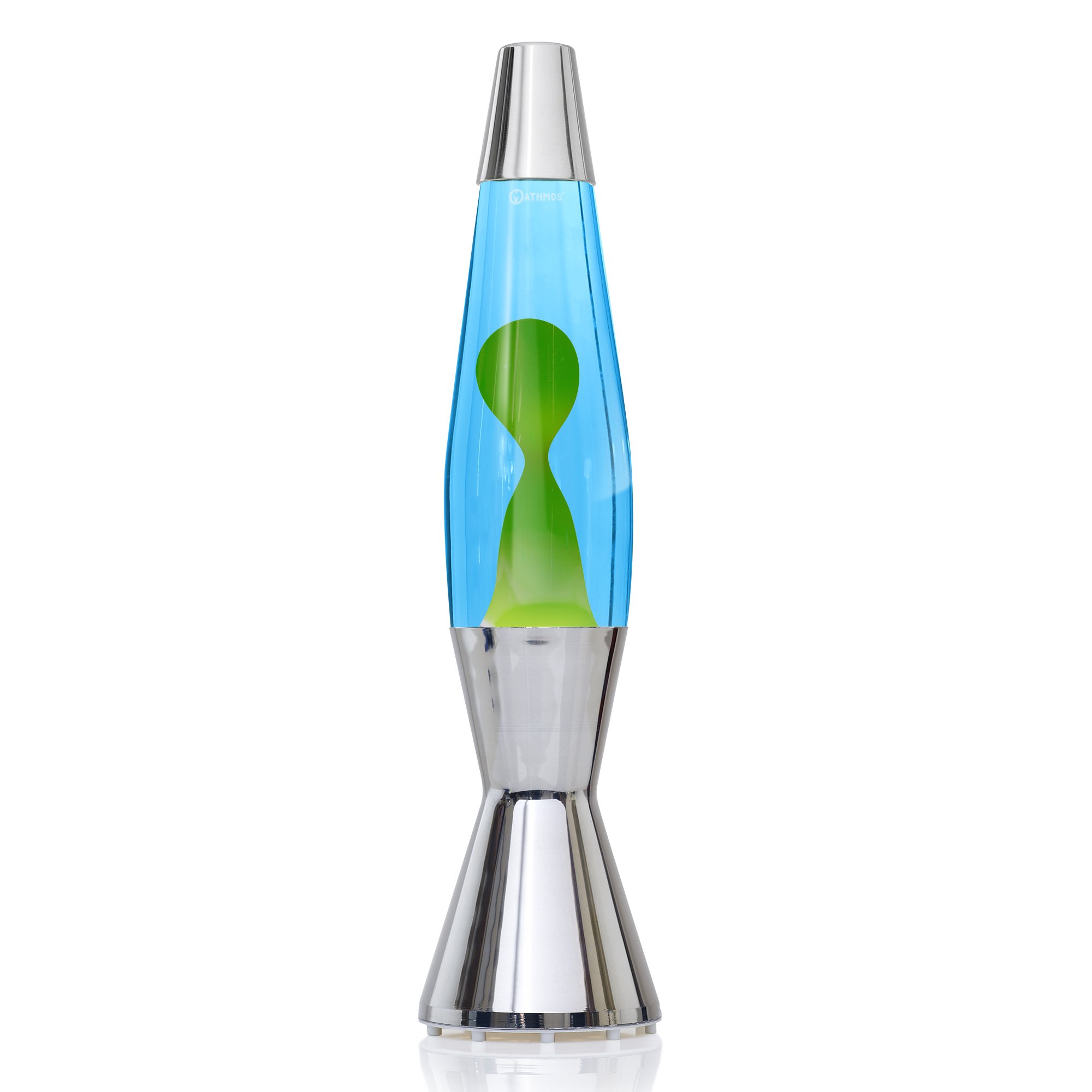 Mathmos Astro Baby Lava Lamp - Blue & Green Glow, Retro Home Decor for Kids Room, Bedroom, or Office Desk