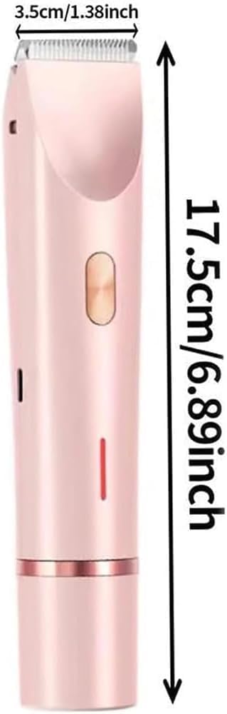 Leoni Sensabare 2 in 1 Electric Shaver & Trimmer - Dual Head Wet/Dry Rechargeable Razor for Women & Men - Perfect for Travel, Gym & Home Use