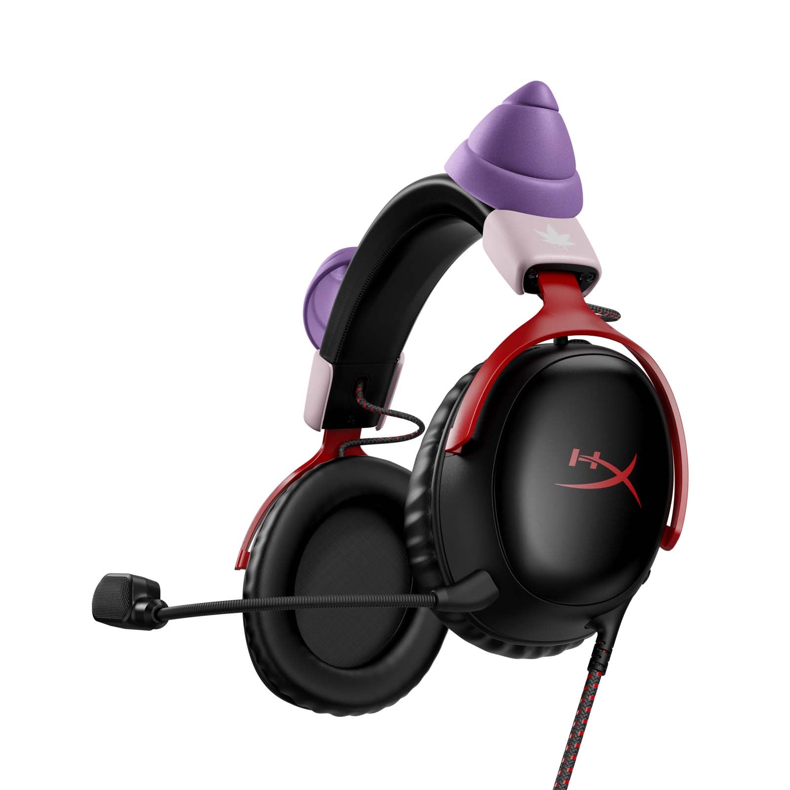 MapleStory Pink Bean Horns Headset Accessory - Cute Gaming Ears for Cosplay & Streamers | Perfect for Anime Conventions & Live Streaming