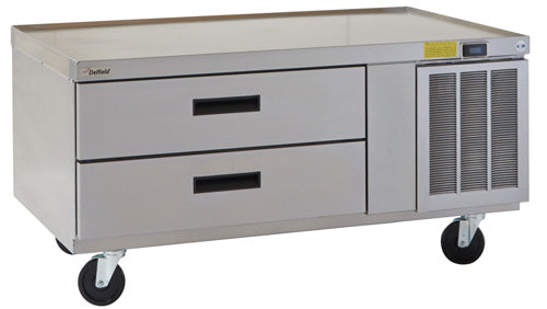 Delfield 62 Inch Stainless Steel Commercial Refrigerator with 2 Drawers - Perfect for Restaurant Kitchens, Catering Services & Food Prep Stations