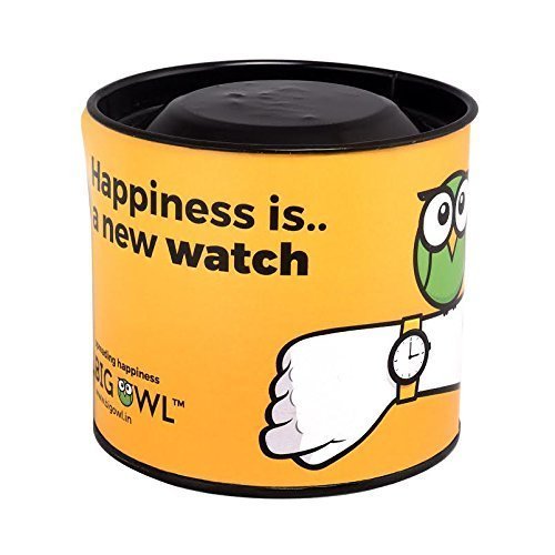 BIGOWL Analog Black Leather Strap Wrist Watch for Women & Girls - Elegant Fashion Accessory for Everyday Wear, Office & Special Occasions