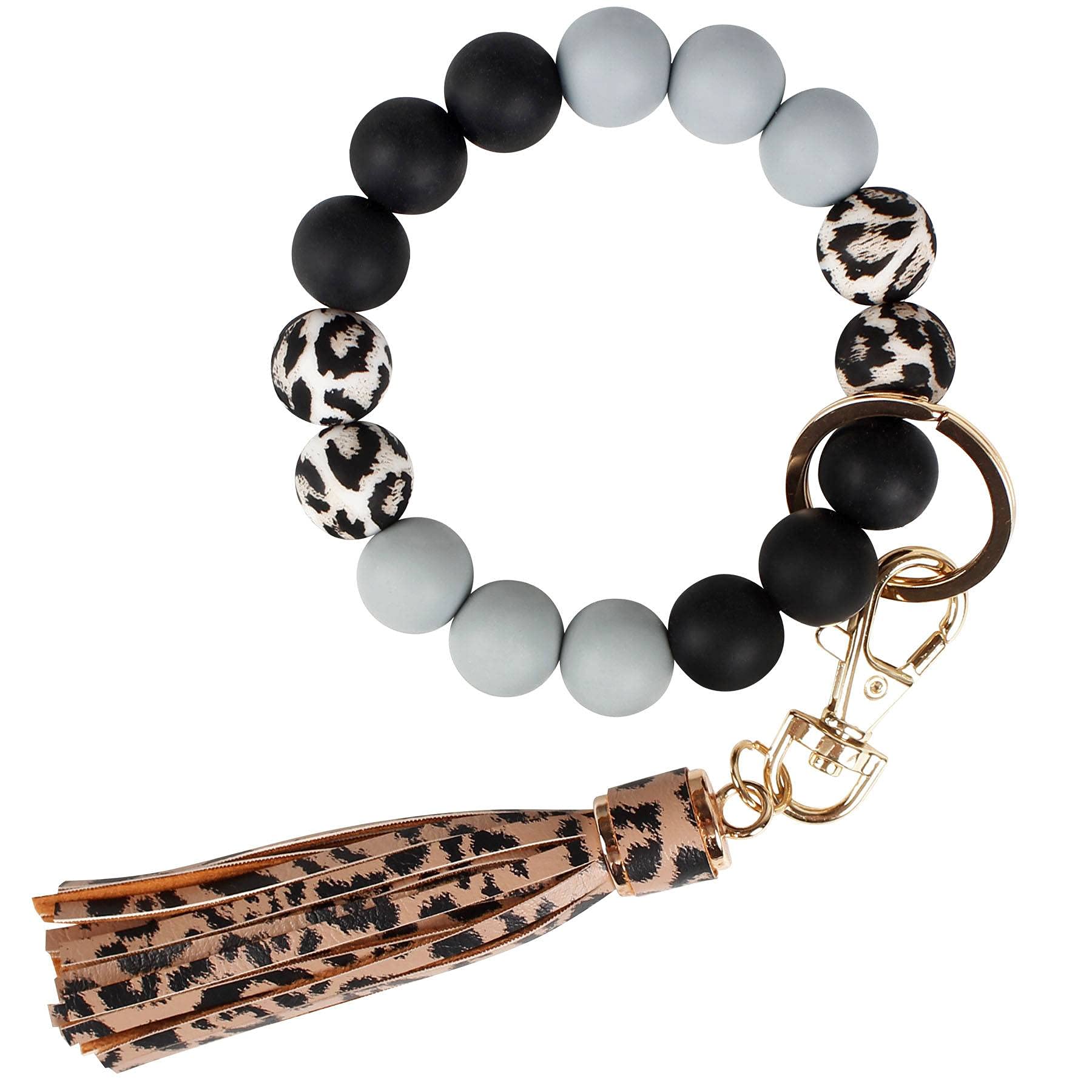 BIHRTC Silicone Key Ring Bracelet - Stylish Wristlet Keychain Wallet with Lip Balm Holder for Women | Perfect for Gym, Travel & Everyday Use