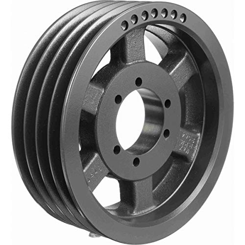 6B62SK Q-D Sheave - 6 Groove Cast Iron Pulley for A/B Belts with SK Bushing | Ideal for Industrial Machinery, HVAC Systems & Power Transmission Equipment