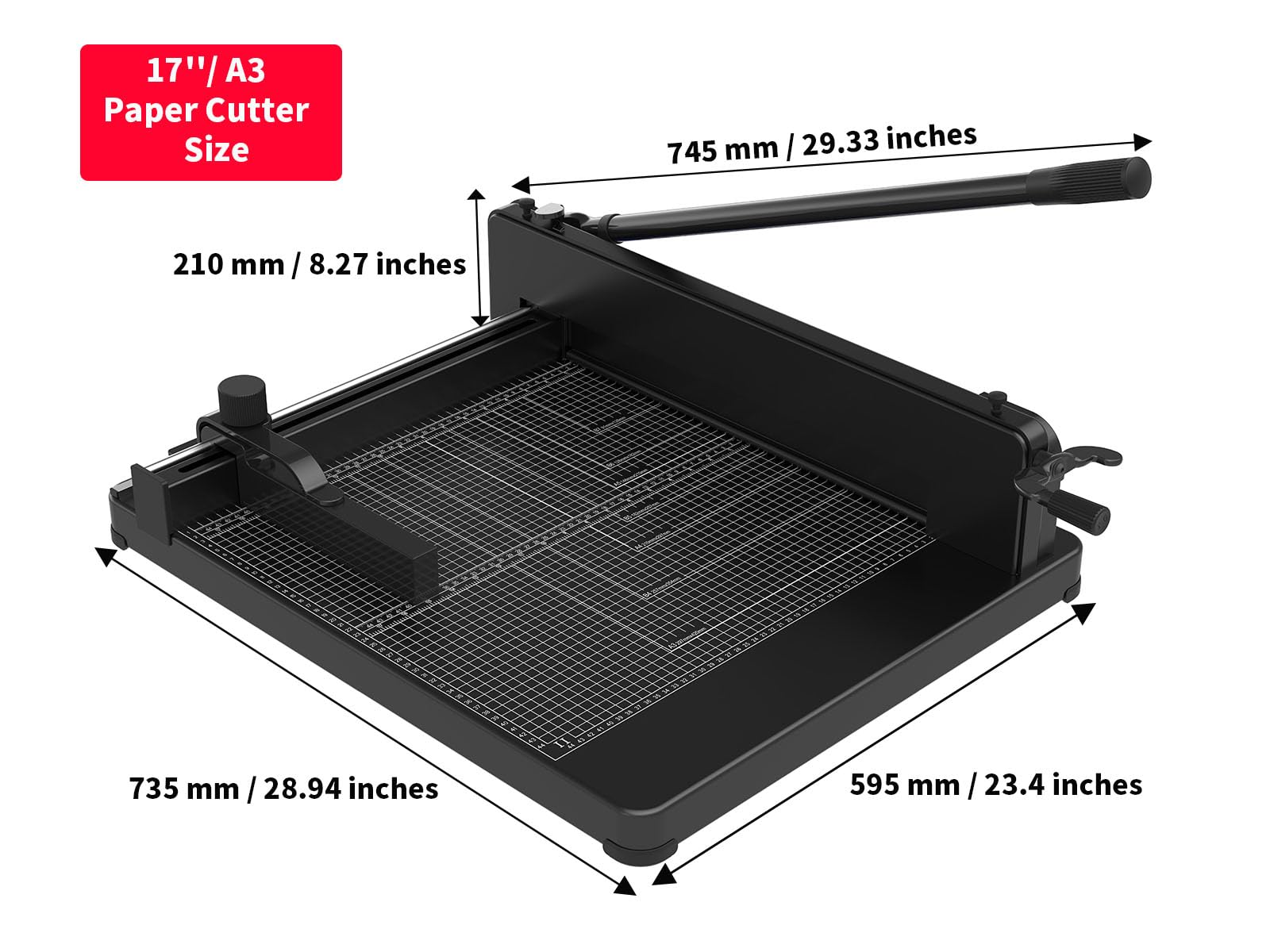 Heavy Duty Guillotine Paper Cutter - 17