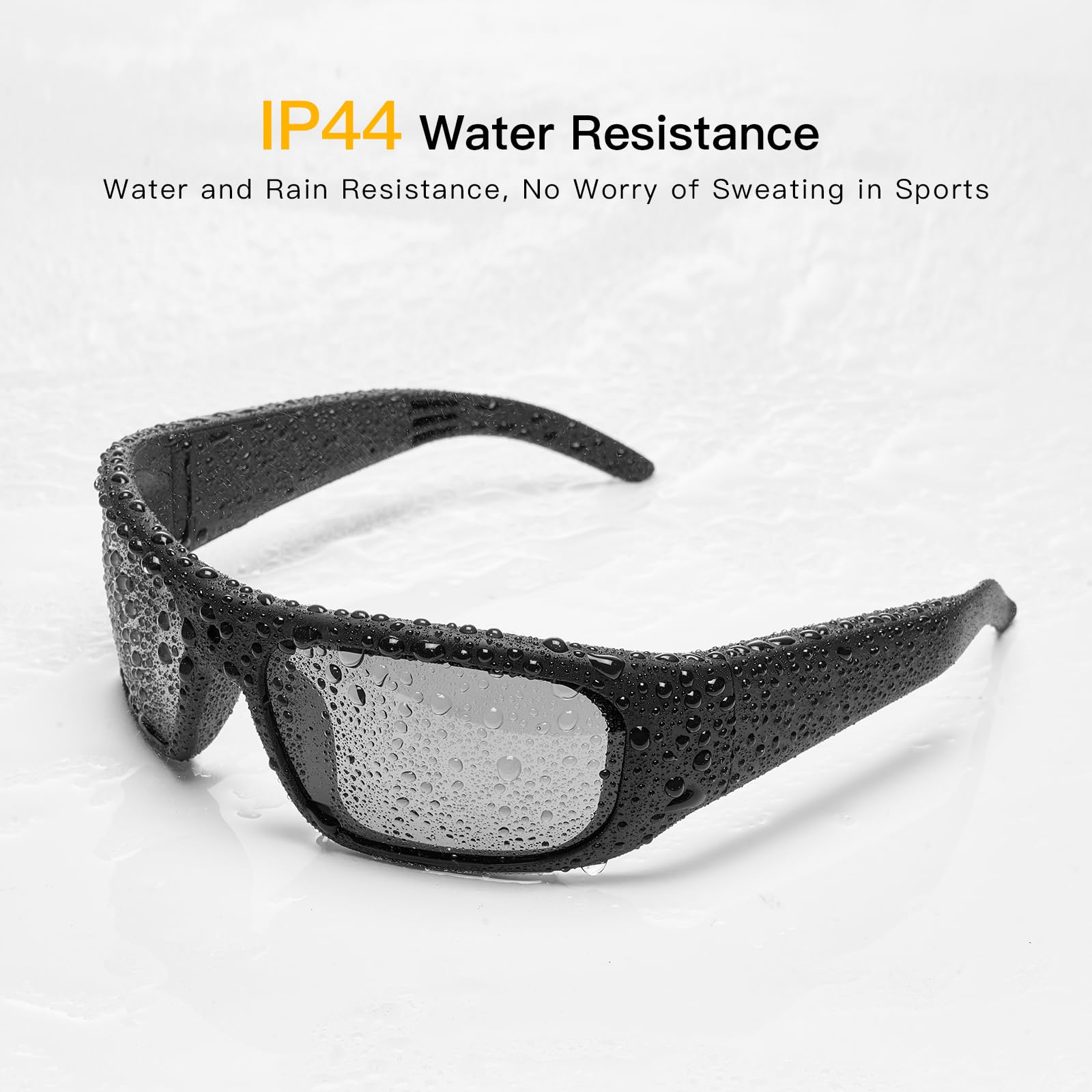 OhO 128GB Camera Glasses - 24MP HD 1080P H.265 Smart Sunglasses with UV400 Protection for Outdoor Sports, Cycling, Hiking & Travel - Unisex Wearable Tech for Hands-Free Recording
