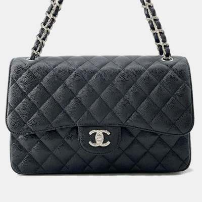 Elegance Meets Functionality: The Story of the Black Caviar Leather Matelasse Flap Chain Shoulder Bag