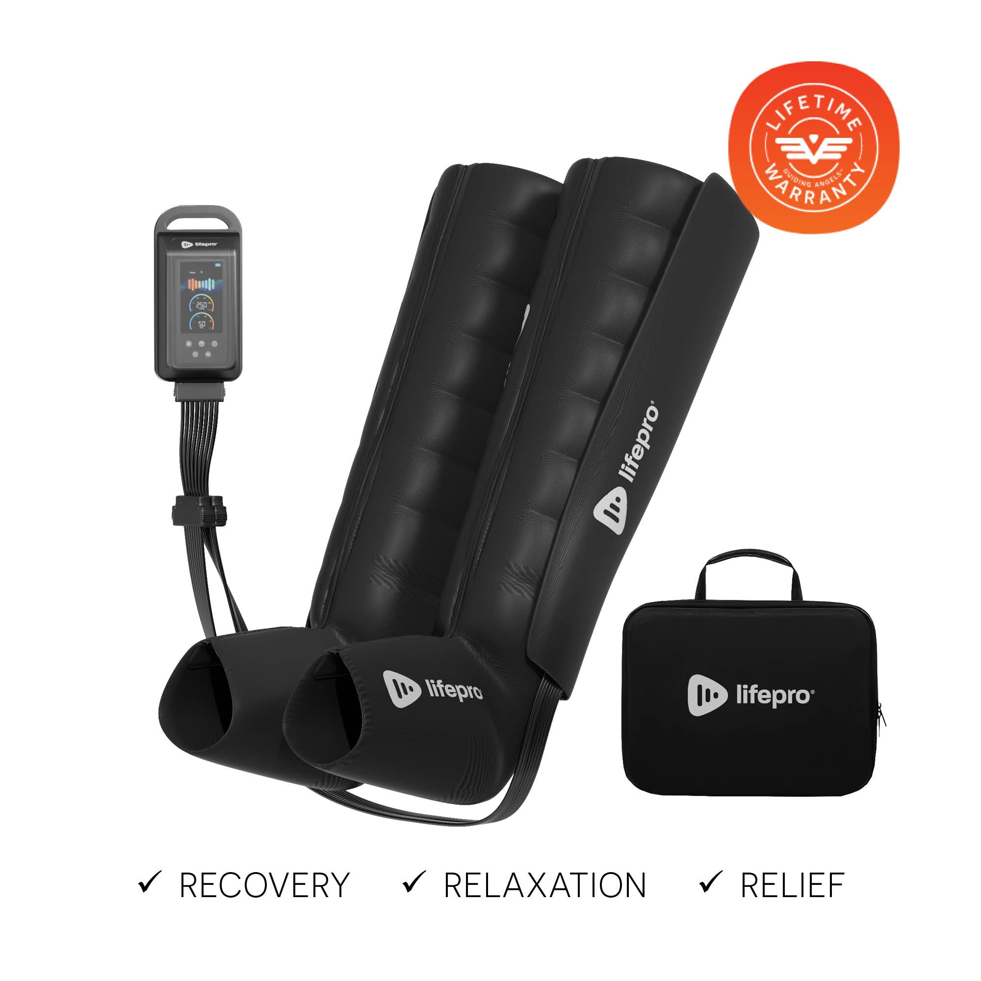 Axis Pro Air Compression Leg Massager for Circulation & Pain Relief - Electric Calf & Foot Massager with Adjustable Pressure - Perfect for Home, Office & Post-Workout Recovery