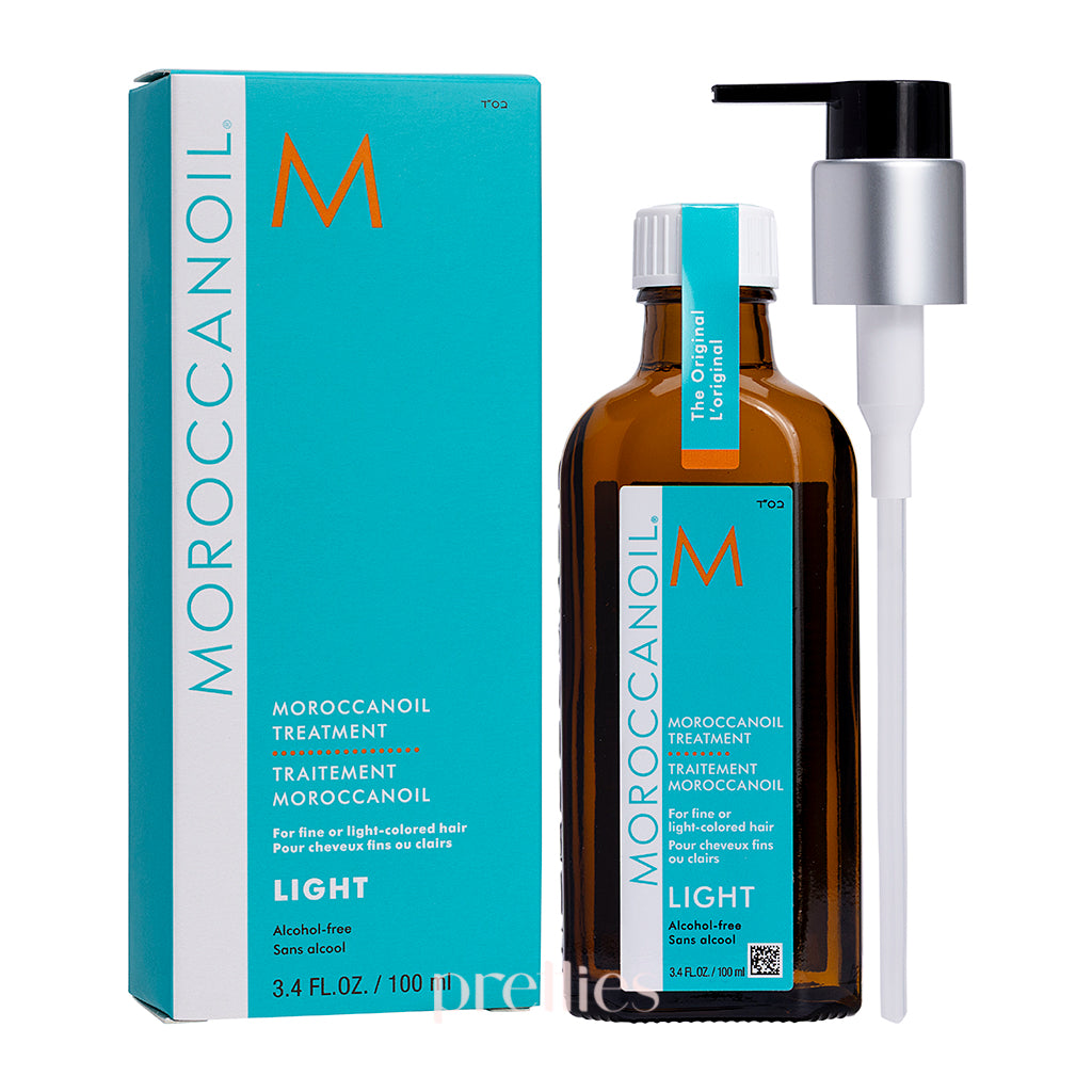 Moroccanoil Light Treatment 100ml - Hydrating Hair Oil with Argan Oil for Frizz Control & Shine - Perfect for Dry, Damaged Hair & Daily Styling