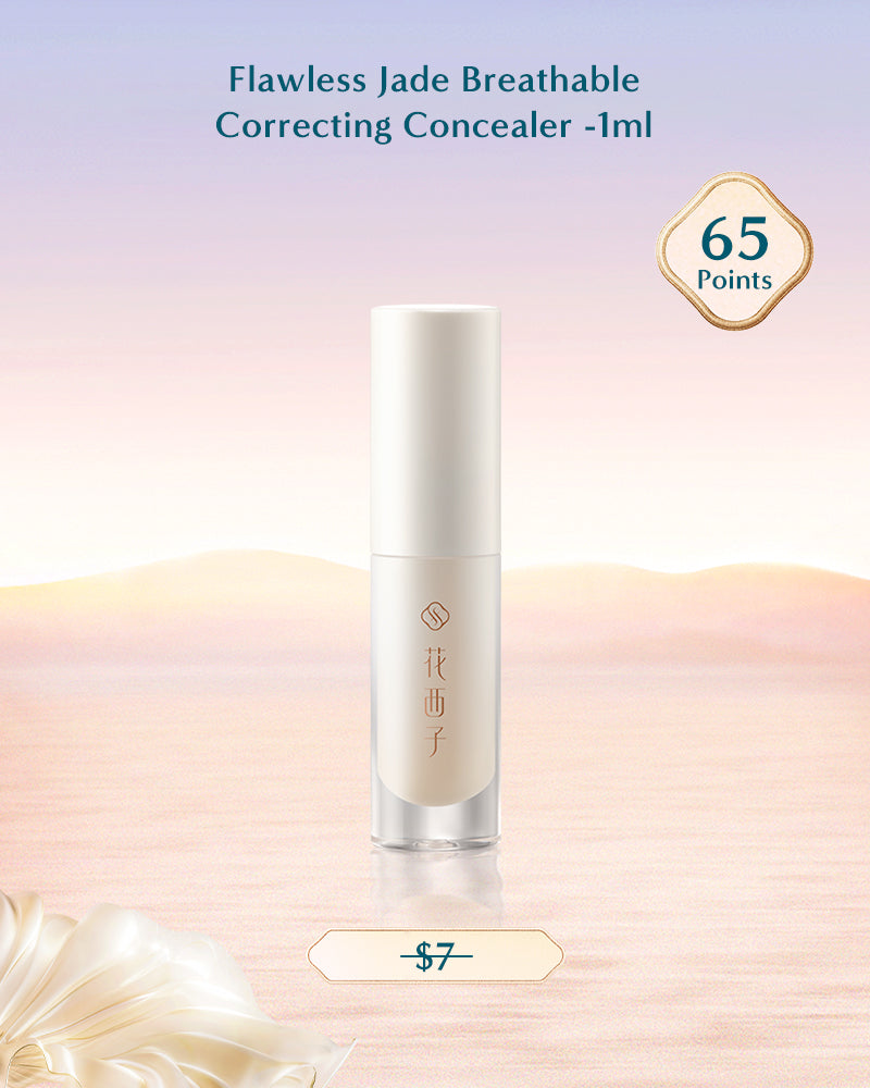 Flawless Jade Breathable Correcting Concealer 1ml - Natural Coverage for Dark Circles & Blemishes - Perfect for Daily Makeup & Special Occasions