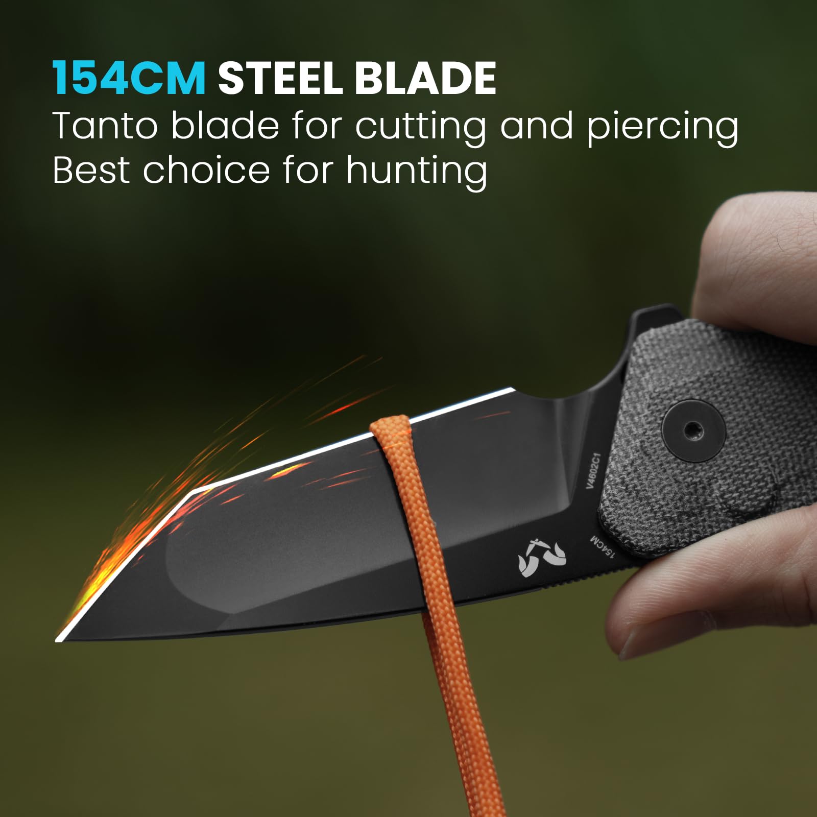 Kizer Mad Tanto Pocket Knife - 3.31