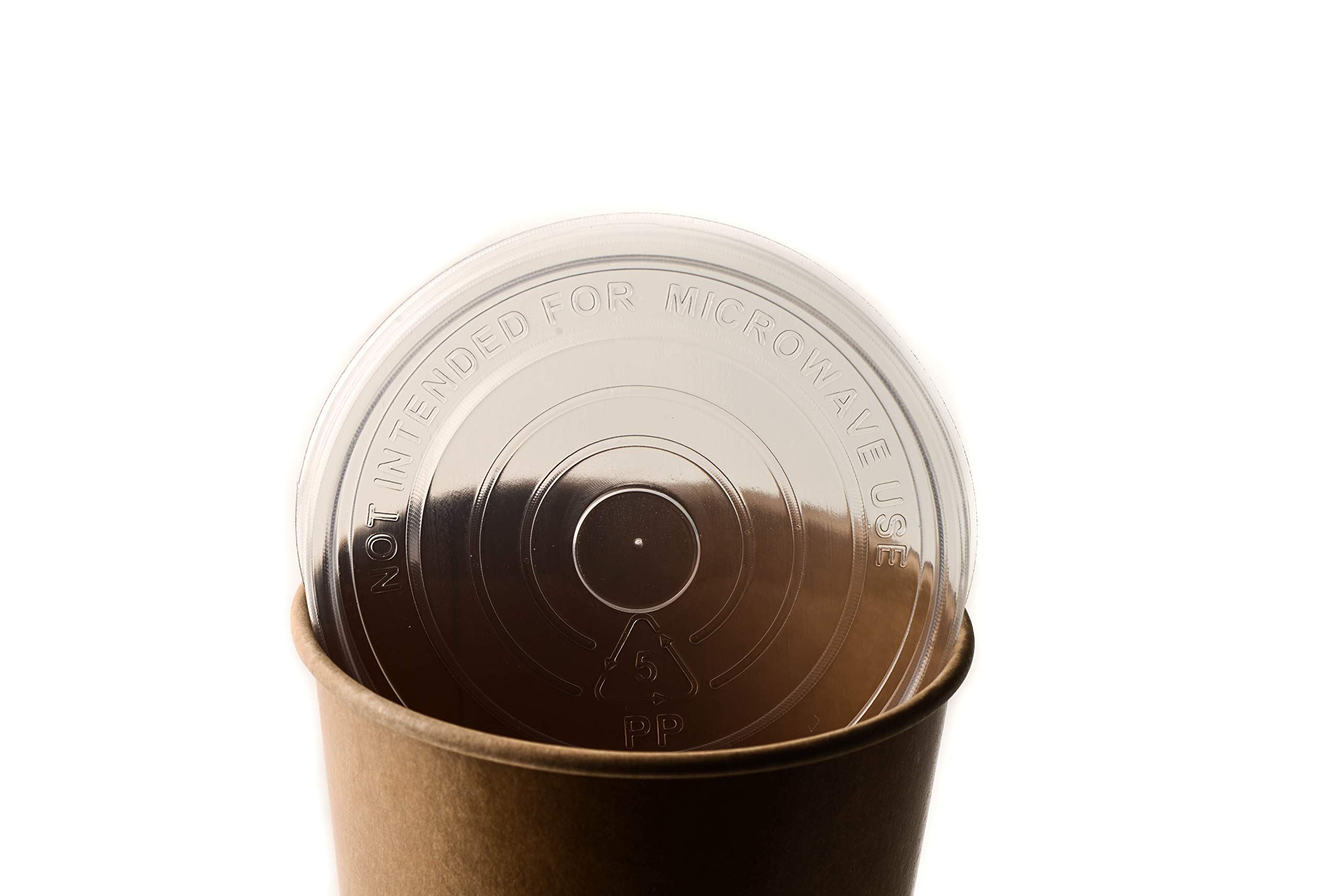 [50 Pack] 16oz Disposable Kraft Paper Soup Containers with Lids - Eco-Friendly Takeout Containers for Ice Cream, Frozen Yogurt, Salads | Microwave Safe, Leak Proof | Perfect for Restaurants, Catering & Food Storage