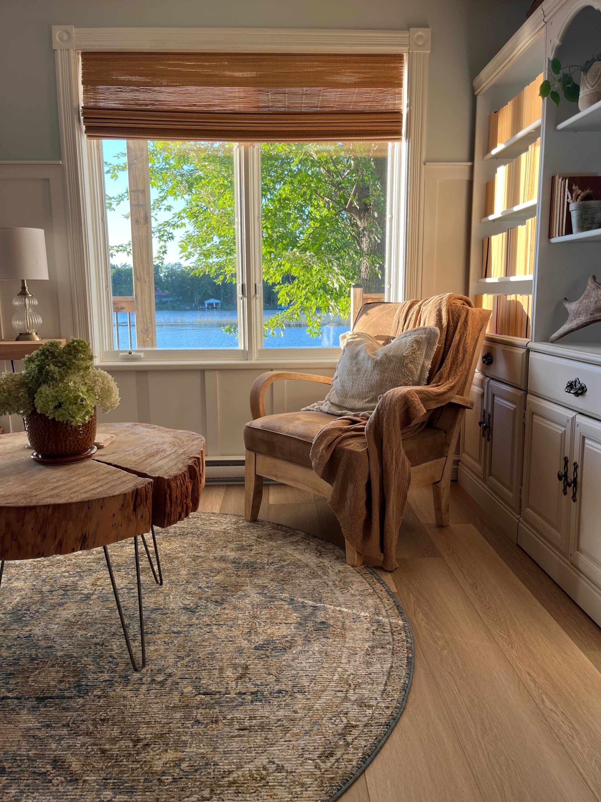 Hauteloom Ange Modern Area Rug for Living Room & Bedroom - Soft Plush Carpet in Brown, Gray, Beige - 9' x 12'2
