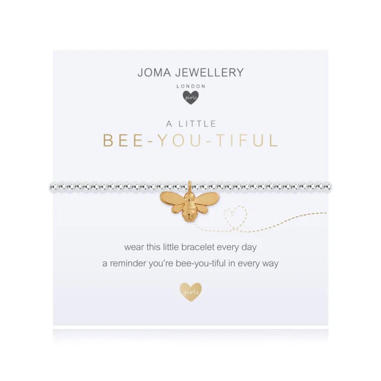 Joma Jewellery Children's Bracelet - A Little Bee You Tiful Charm Bracelet for Girls | Cute Bee-Themed Jewelry Gift for Kids Birthday, Christmas & Special Occasions