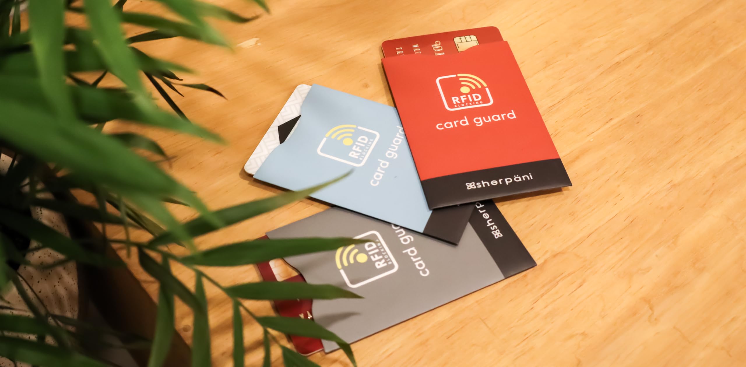 Sherpani RFID Blocking Credit Card Sleeve Set - Secure Anti-Theft Credit Card Holder & Protector for Travel, Shopping & Daily Use
