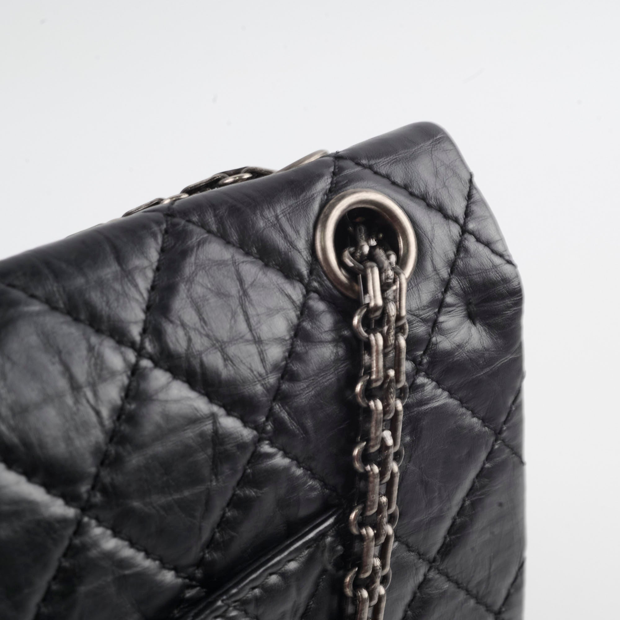 Authentic Chanel Reissue 226 Black Leather Flap Bag Series 12 - Luxury Handbag for Women, Perfect for Evening Events & Special Occasions