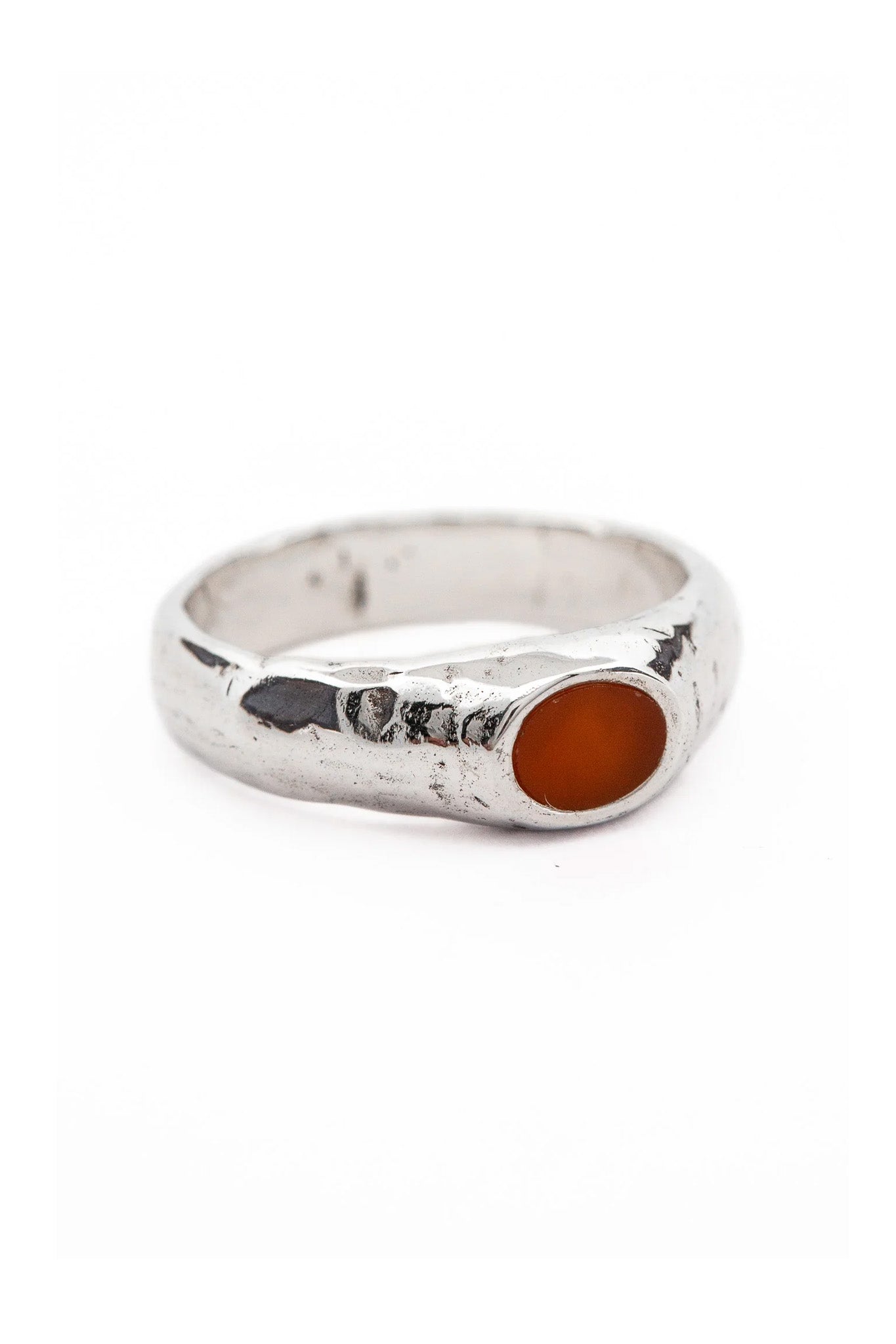 Natural Carnelian Stone Pluto II Ring - Elegant Handmade Jewelry for Women, Gift for Her | Perfect for Weddings, Parties & Everyday Wear