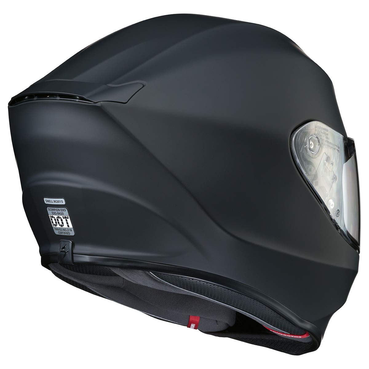 ScorpionEXO R420 Full Face Motorcycle Helmet - DOT & Snell Approved - Polycarbonate Shell - Built-in Speaker Pockets - Ready for Communication - Perfect for Street Riding & Urban Commuting