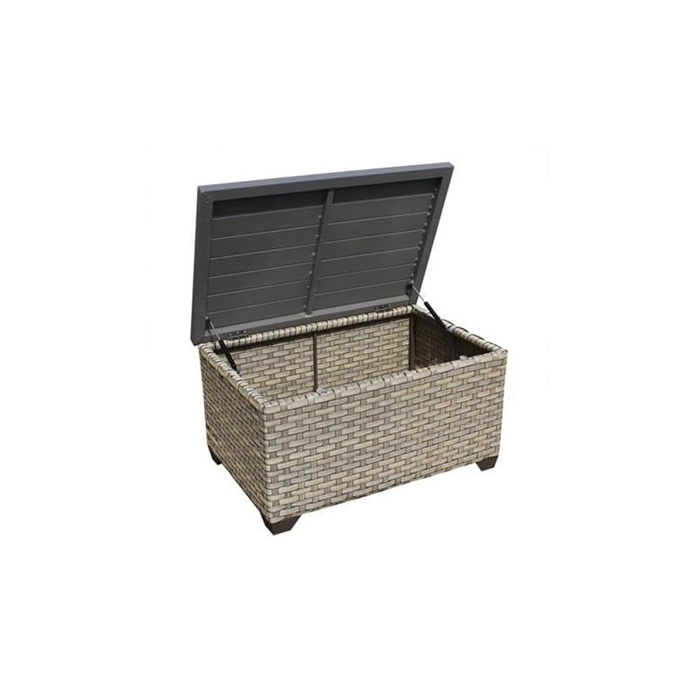 TK Classics Monterey 3-Piece Outdoor Wicker Patio Furniture Set in Black - Perfect for Garden, Poolside & Backyard Relaxation