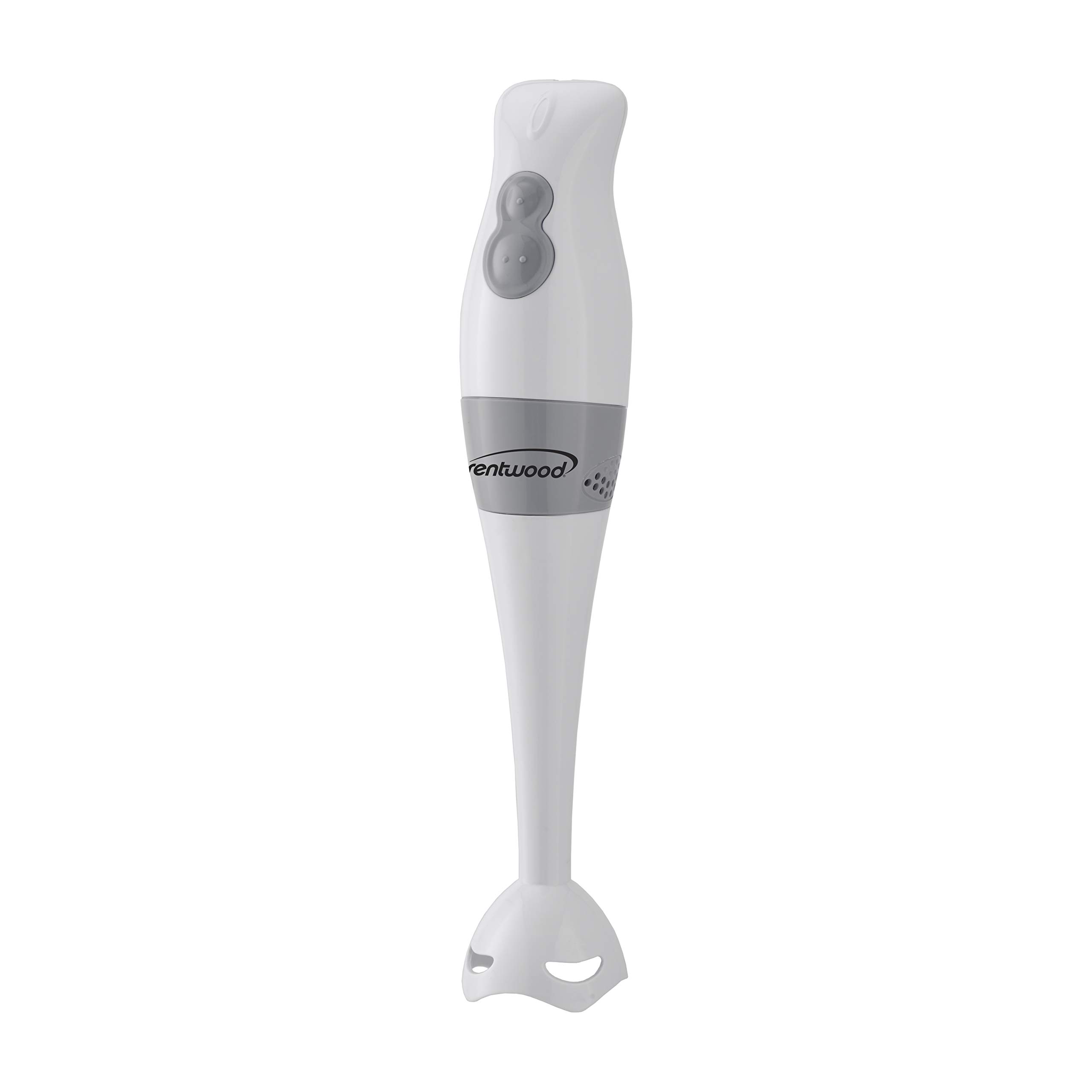 2-Speed Hand Blender with Food Processor & Whisk Attachment - Powerful 300W Immersion Blender for Smoothies, Soups, Baby Food - White Kitchen Electric Mixer (Ideal for Cooking, Baking & Meal Prep)