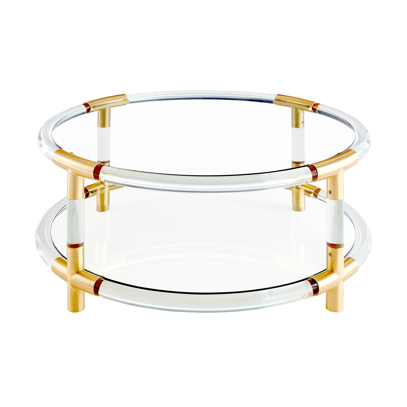 Jacques Round Cocktail Table - Modern Coffee Table for Living Room, Lounge & Patio - Stylish Accent Table for Home Decor & Entertaining