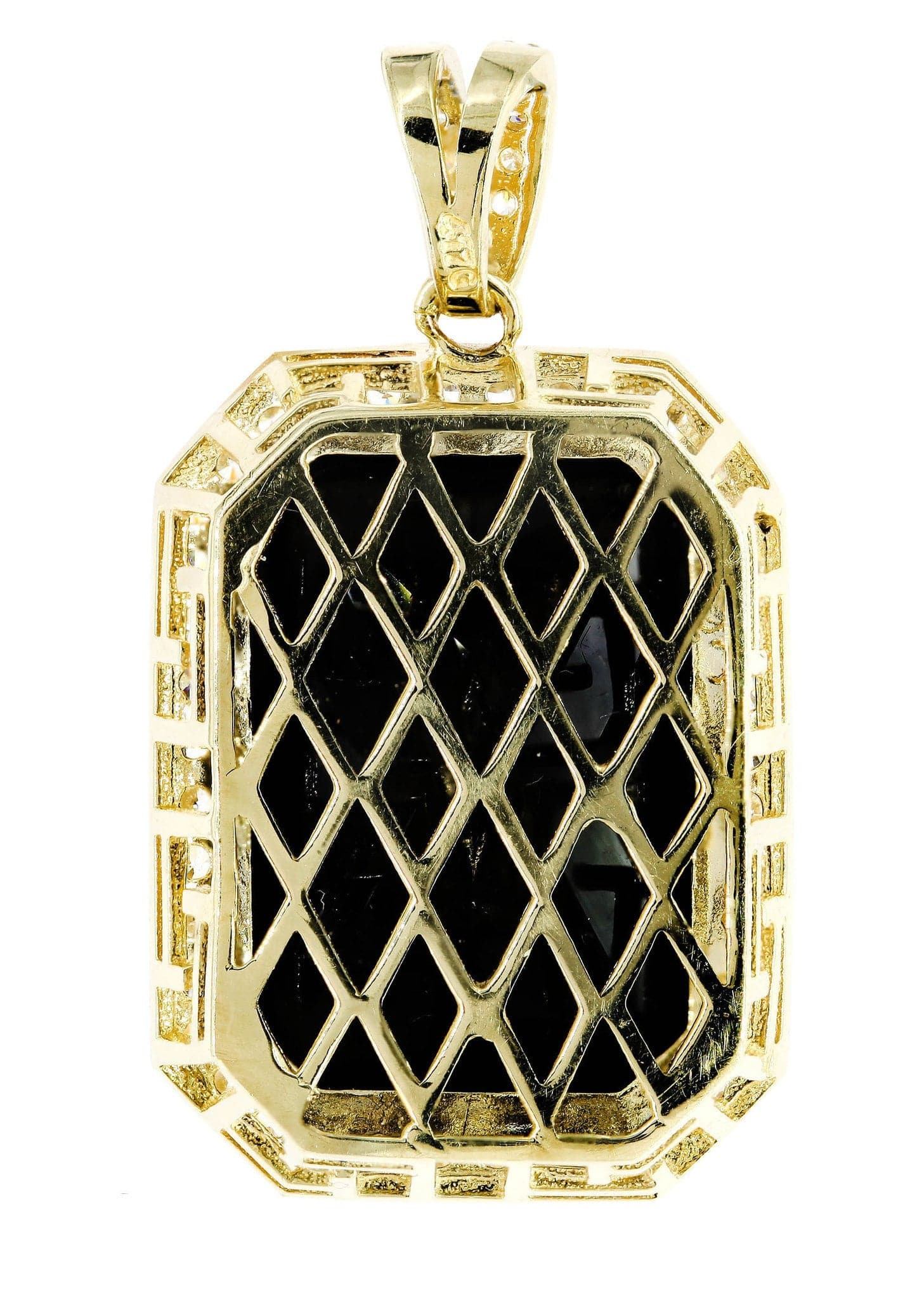 10K Gold Black Spinel Pendant Necklace - 11.4 Grams Elegant Jewelry for Women | Perfect for Parties, Weddings & Special Occasions