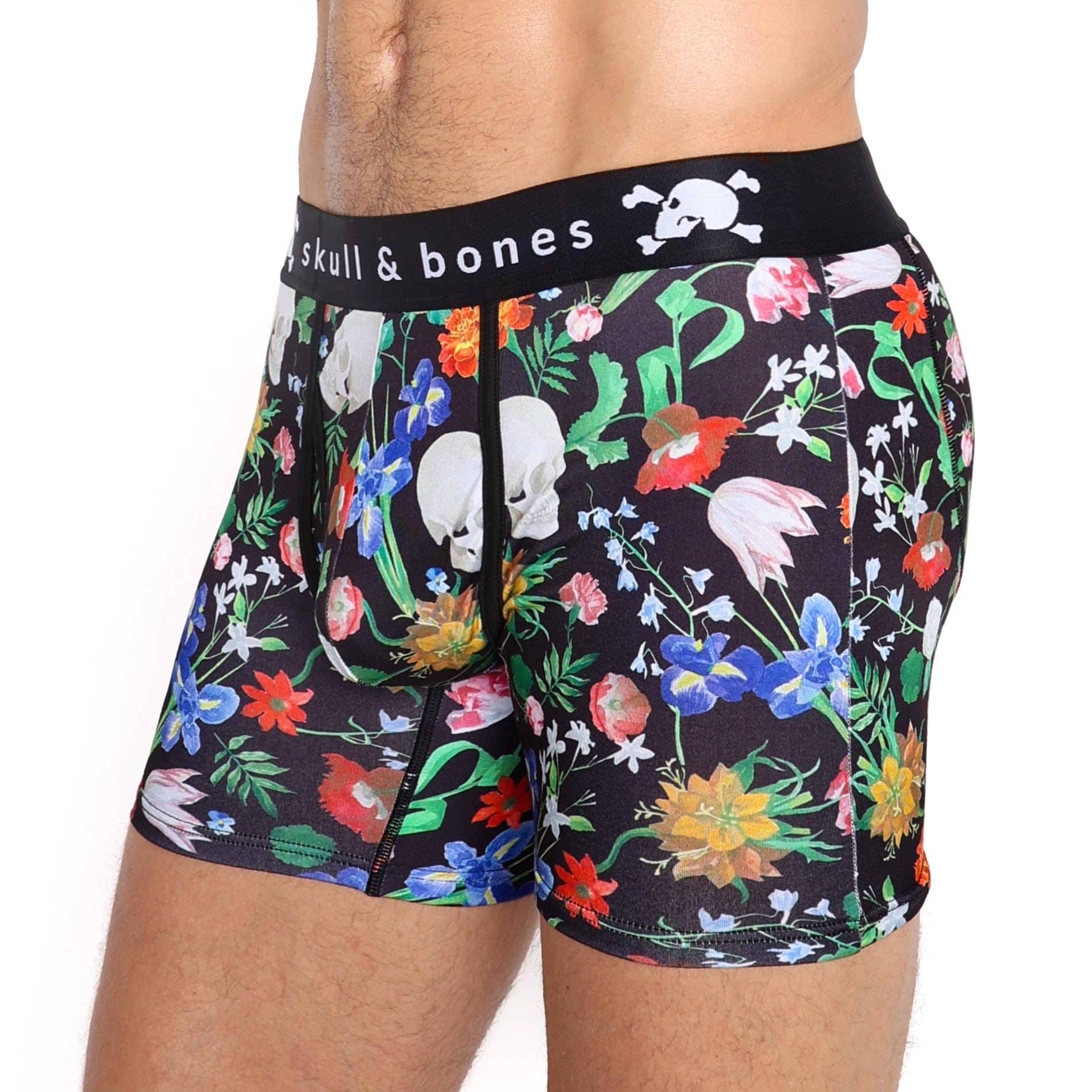 Hand Painted Dutch Floral Boxer Briefs for Men - Premium Cotton Underwear with Artistic Design - Perfect for Gift Giving, Special Occasions & Everyday Comfort