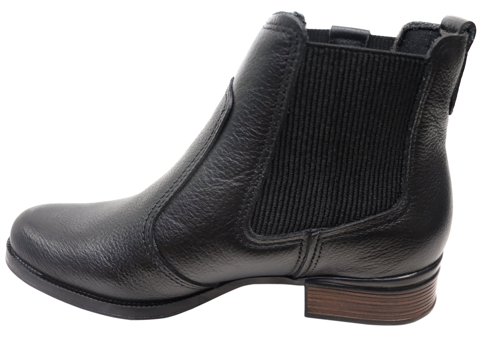 Carla Women's Low Heel Leather Ankle Boots - Comfortable Brazilian Made Shoes for Casual Wear & Office Outfits