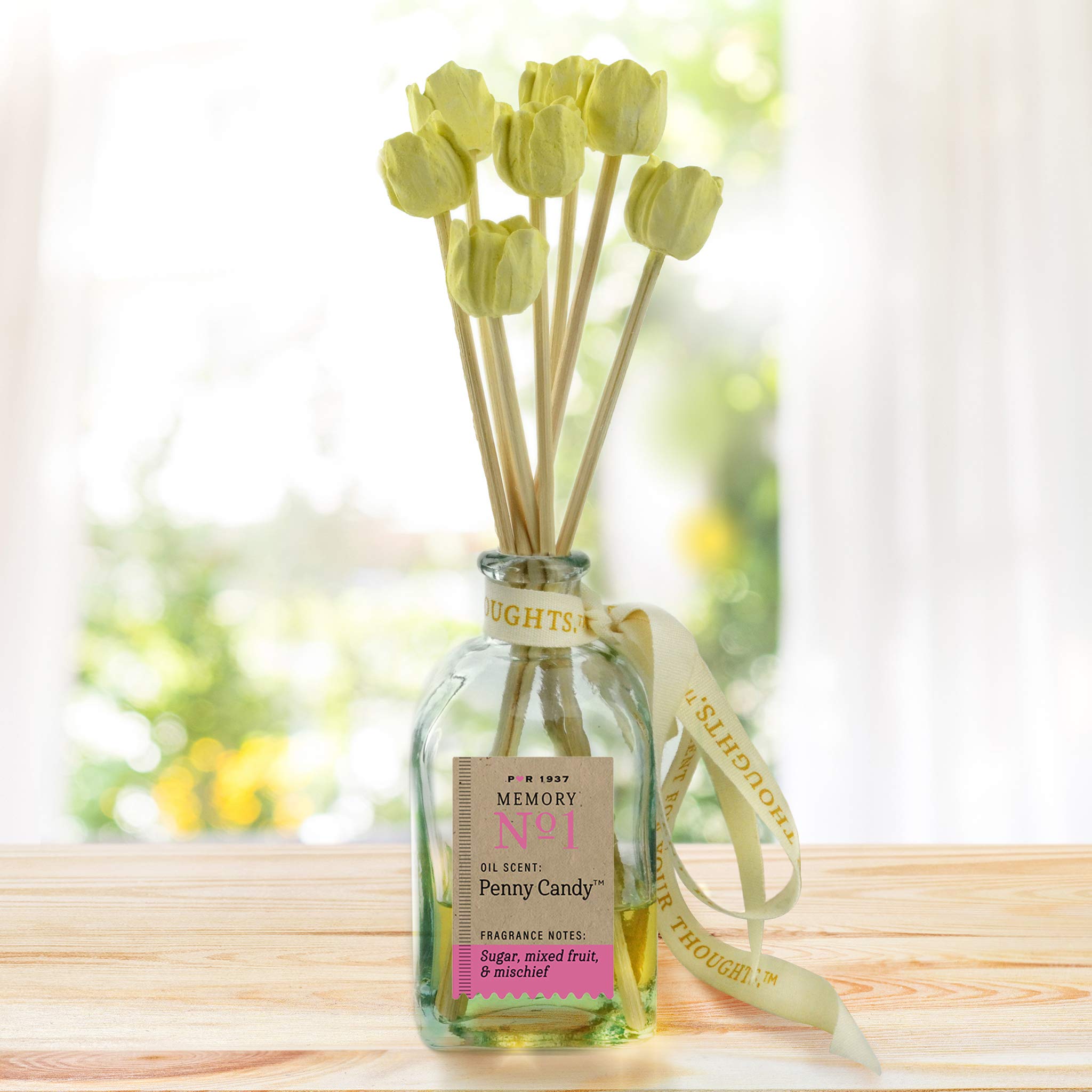 Penny & Rose Ceramic Tulip Essential Oil Diffuser - Aromatherapy Scented Reed Diffuser for Home, Office & Spa | Perfect for Relaxation, Stress Relief & Air Freshening
