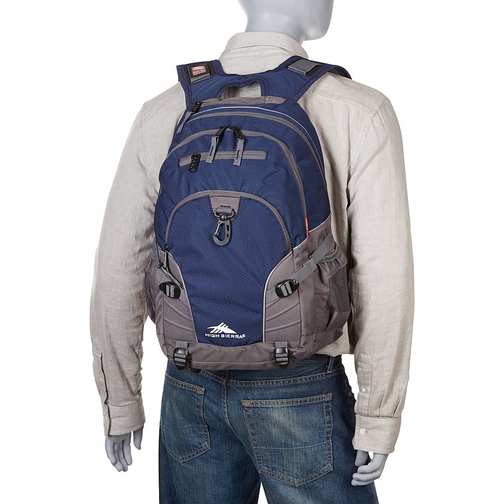 High Sierra Loop Backpack - Durable Travel & Work Laptop Backpack with Tablet Sleeve, One Size, Silver Heather - Perfect for Commuting, Hiking & Business Trips