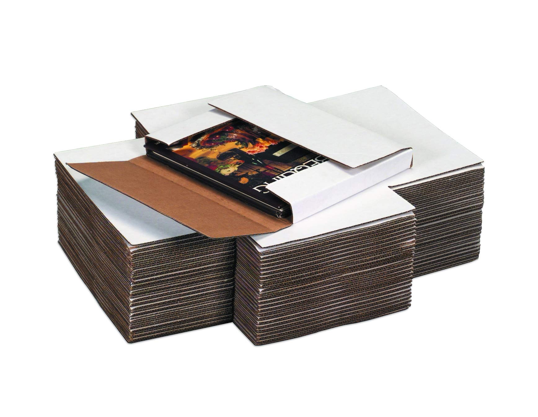 24x24x2 Inch White Easy-Fold Shipping Mailers - Durable Corrugated Cardboard Boxes for Ecommerce, Packing & Mailing | Perfect for Amazon FBA, eBay & Small Business Shipments