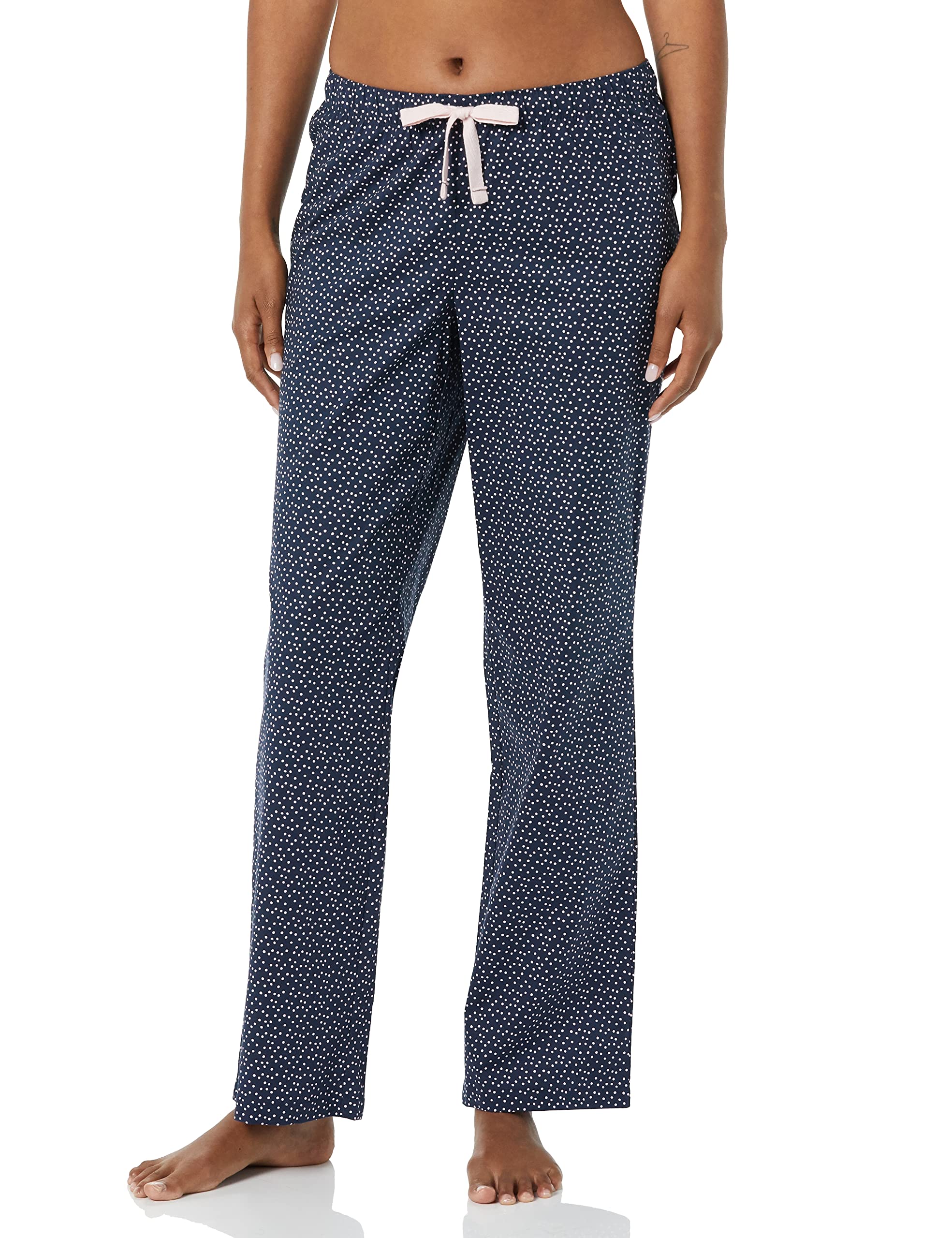 Amazon Essentials Women's Poplin Sleep Pants - Soft & Breathable Lounge Pajama Bottoms for Relaxing at Home, Travel & Comfortable Nightwear