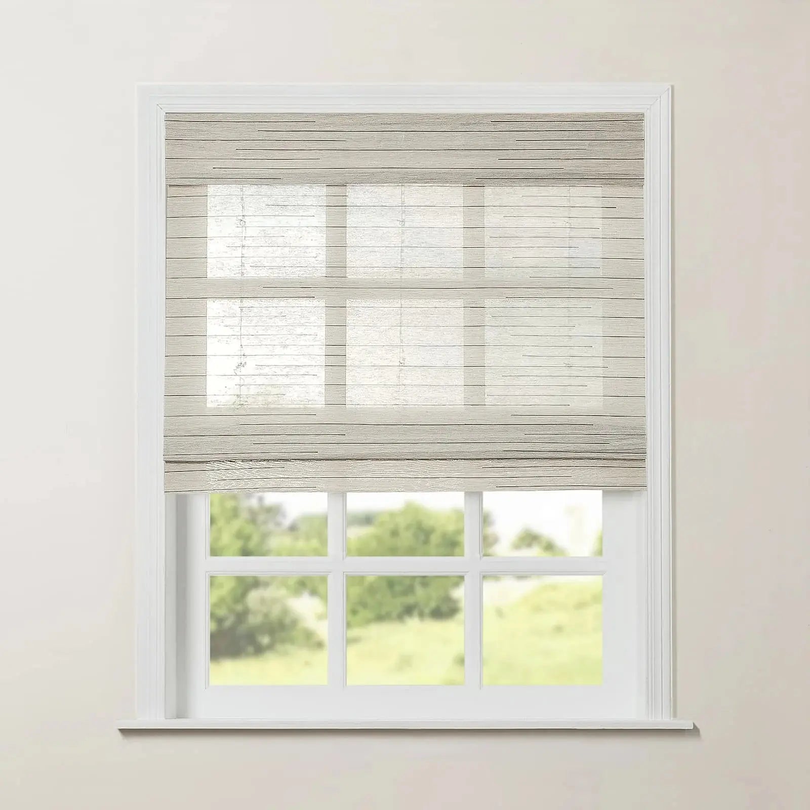 Rae Natural Ramie Jute Woven Wood Window Shades - Series M | Eco-Friendly Bamboo Blinds for Living Room, Bedroom & Office | Light Filtering & UV Protection