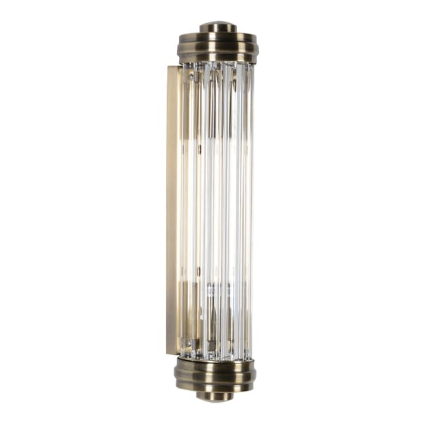 Antique Effect Crystal Wall Sconce - Elegant Vintage Lighting for Living Room, Bedroom, or Hallway Decor