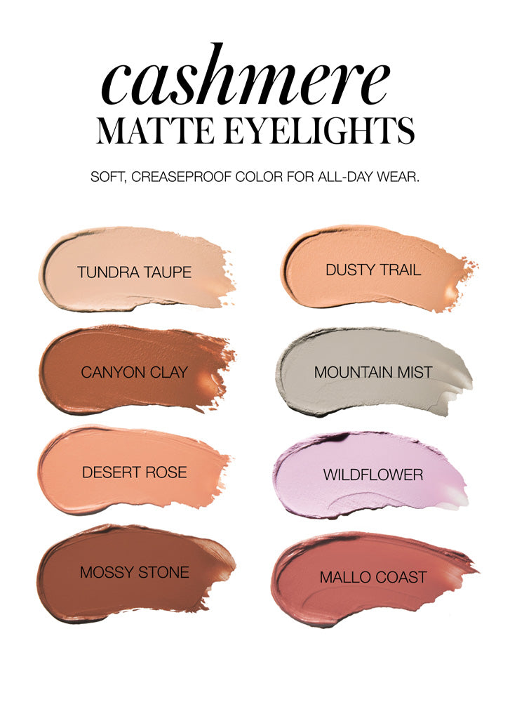 RMS Beauty Cashmere Matte Eyelights - Soft Matte Eyeshadow for Natural Look | Perfect for Daytime Wear & Evening Makeup