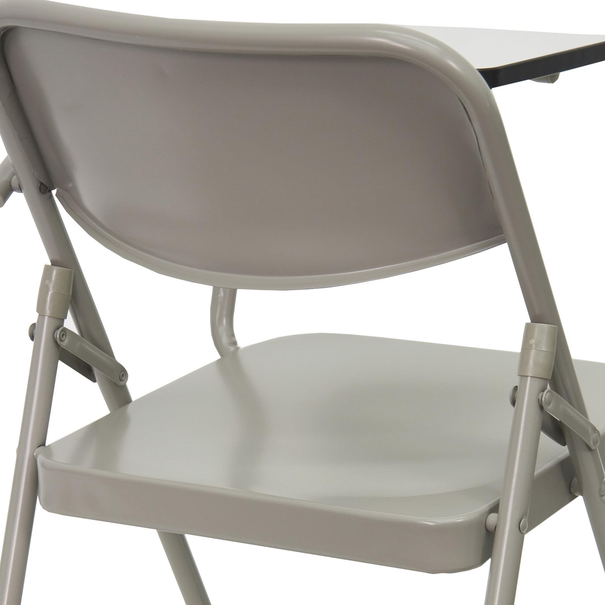 Flash Furniture Ralph Premium Steel Folding Chair with Left-Handed Tablet Arm - Perfect for Classrooms, Meetings & Events - Durable & Comfortable Seating Solution