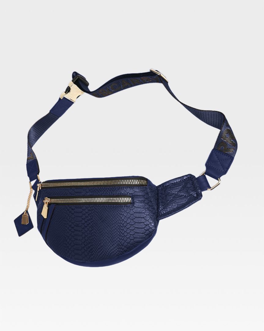 Apollo 1 Navy Blue Fanny Pack Waist Bag - Water-Resistant & Lightweight for Hiking, Travel, and Outdoor Activities