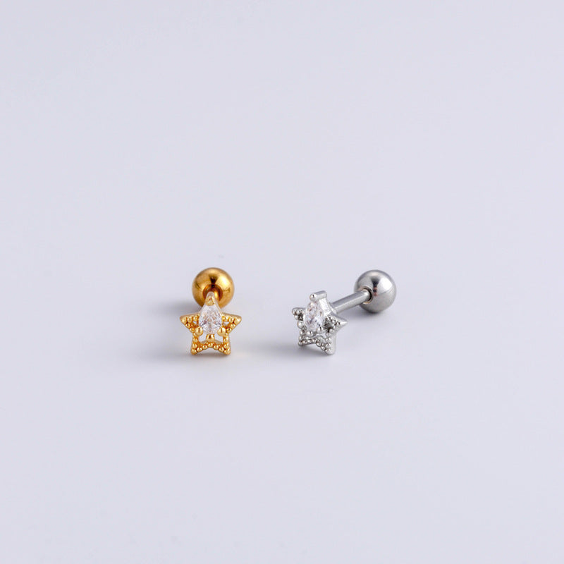 16G Surgical Steel Cartilage Earrings - Butterfly Dangle Tiny Ball Back Earrings for Women | Hypoallergenic Body Jewelry for Pierced Ears | Perfect for Everyday Wear, Parties & Gifts