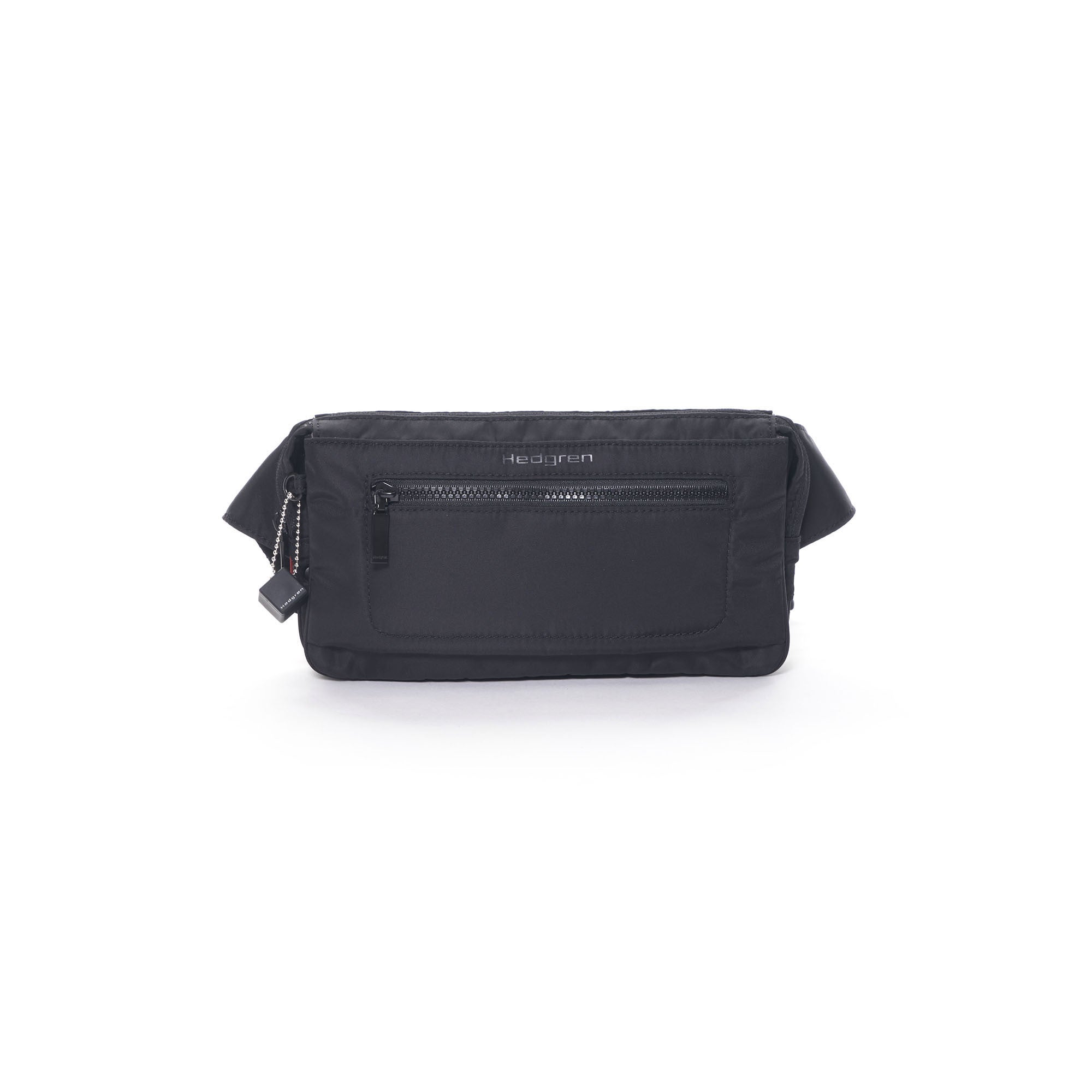 Hedgren Asharum Waist Bag - Black | Water-Resistant Crossbody Fanny Pack for Travel, Hiking & Everyday Use