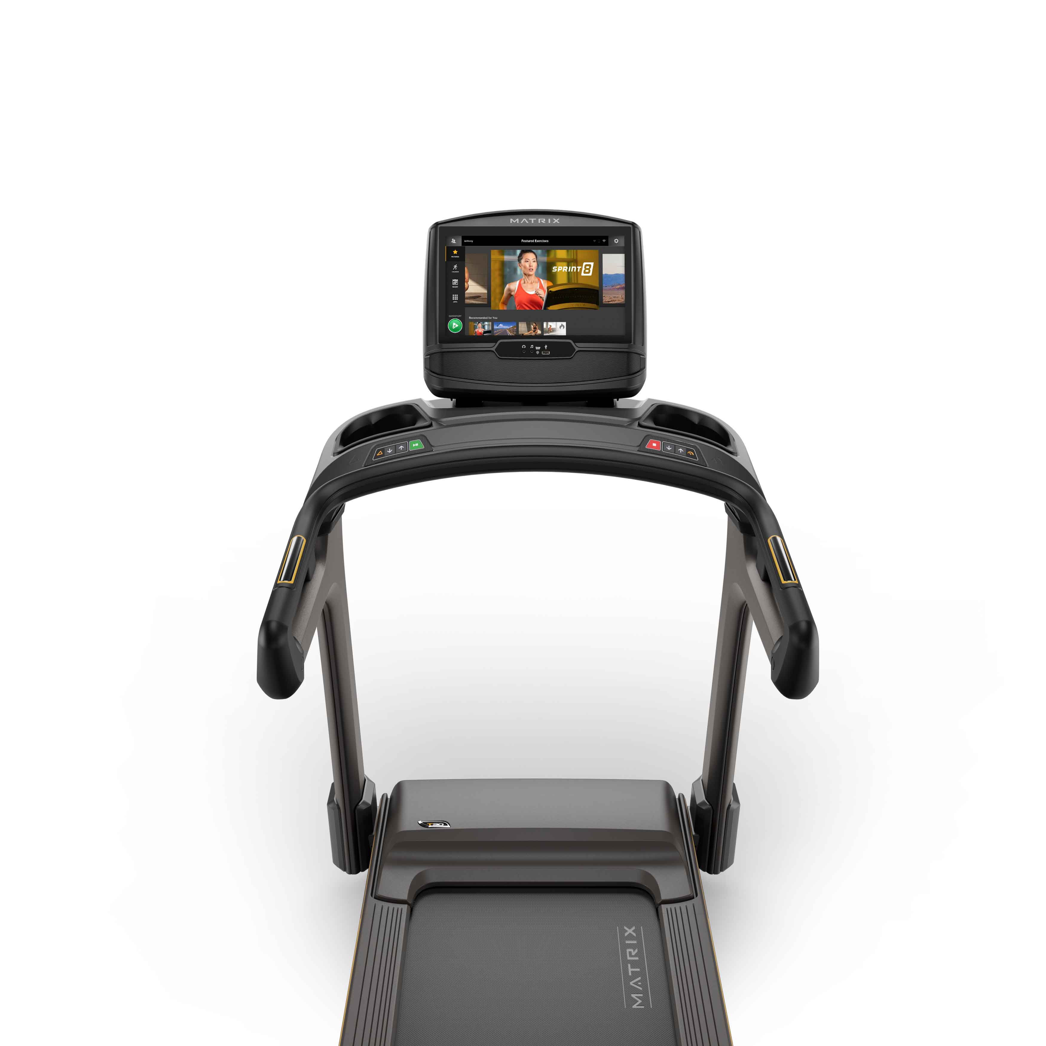 Matrix T30 Treadmill - Foldable Electric Running Machine for Home Gym, 3.0HP Motor, 12 Preset Programs, LCD Display - Perfect for Cardio Workouts & Weight Loss