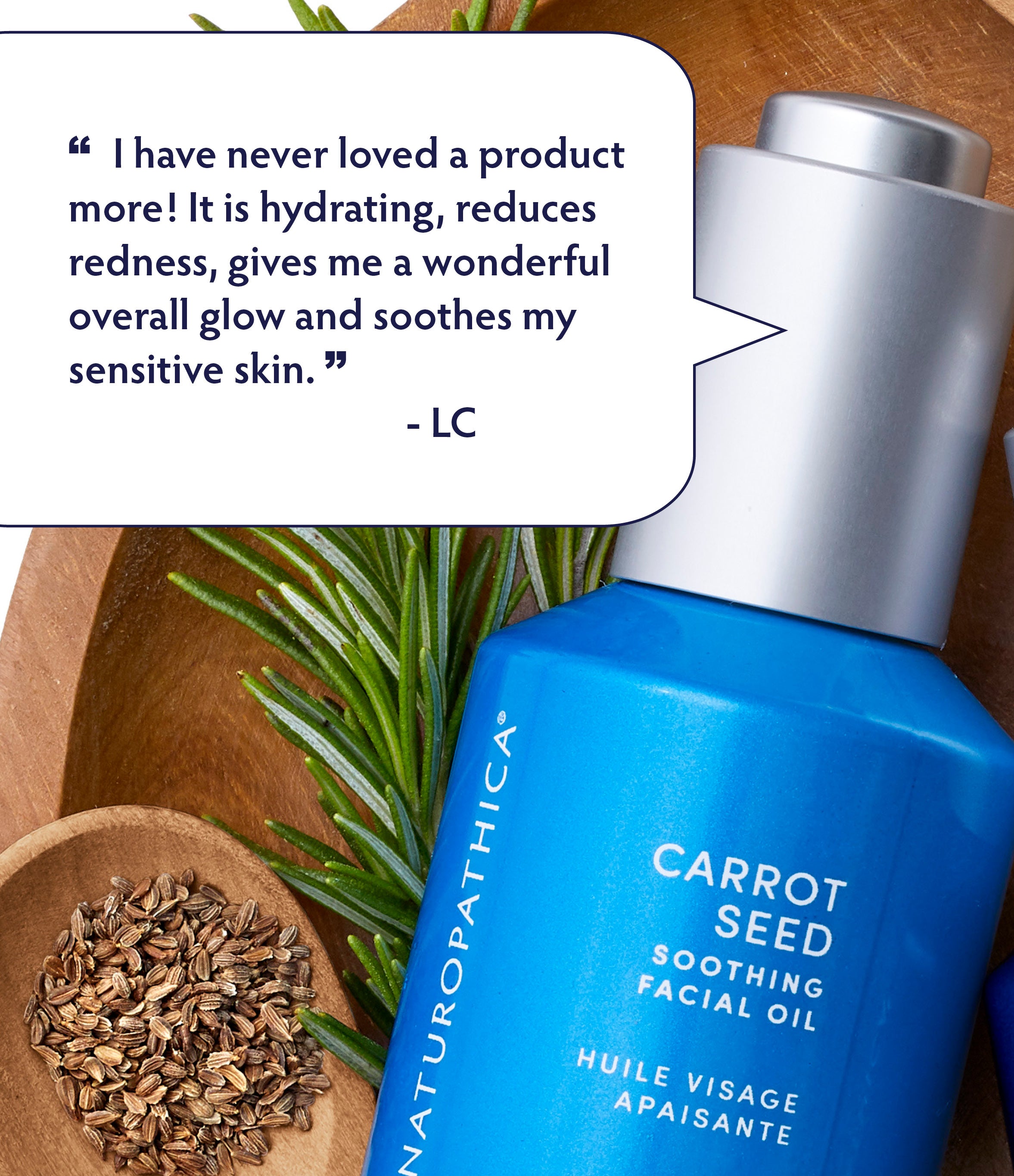 Organic Carrot Seed Soothing Facial Oil for Dry & Sensitive Skin - Hydrating Anti-Aging Serum for Night & Day Use - Perfect for Facial Massage & Skincare Routine