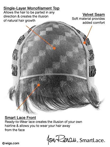 Jon Renau Julia Wig Bundle - 4 Items Including Synthetic Shampoo & Wide Tooth Comb (Color 10/26TT) | Perfect for Daily Wear, Cosplay & Hair Loss Solutions