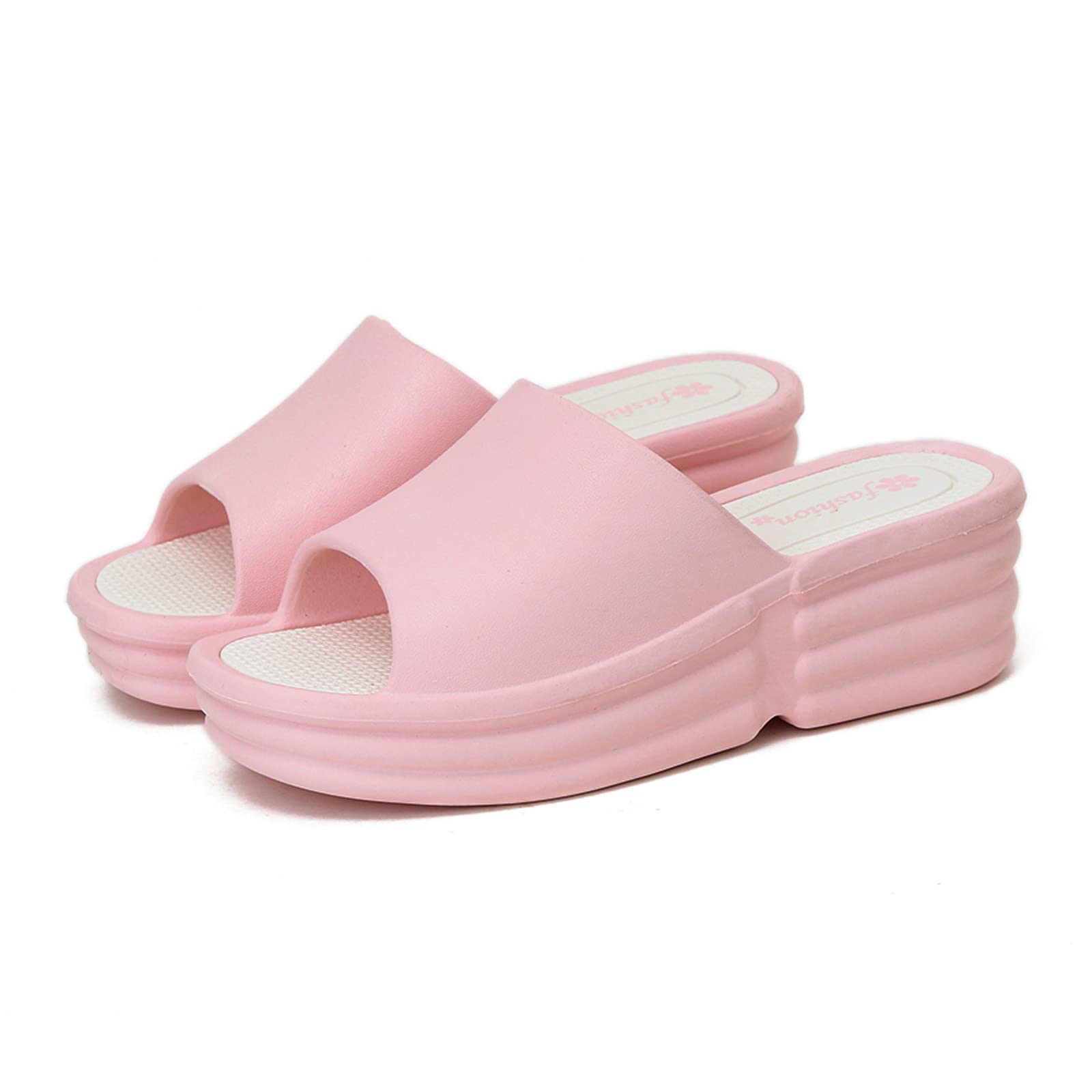 Women's Thick Sole Platform Sandals - Open Toe Summer Slide Wedges - Non-Slip Comfort Beach Slippers for Ladies | Perfect for Outdoor, Casual Wear & Vacation