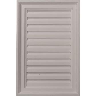 Eken A Millwork 16x24 Inch Architectural Vertical Gable Vent Louver - Decorative Metal Air Vent Cover for Home Exterior, Roof & Siding Ventilation - Perfect for Attic, Garage & Outdoor Buildings